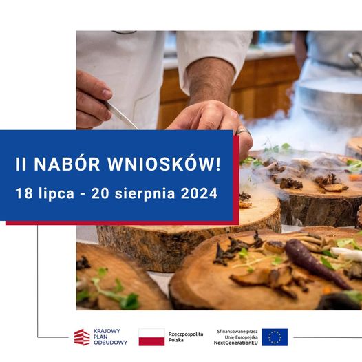 Rusza II nabór wniosków do projektu Horeca dla przedsiębiorców
