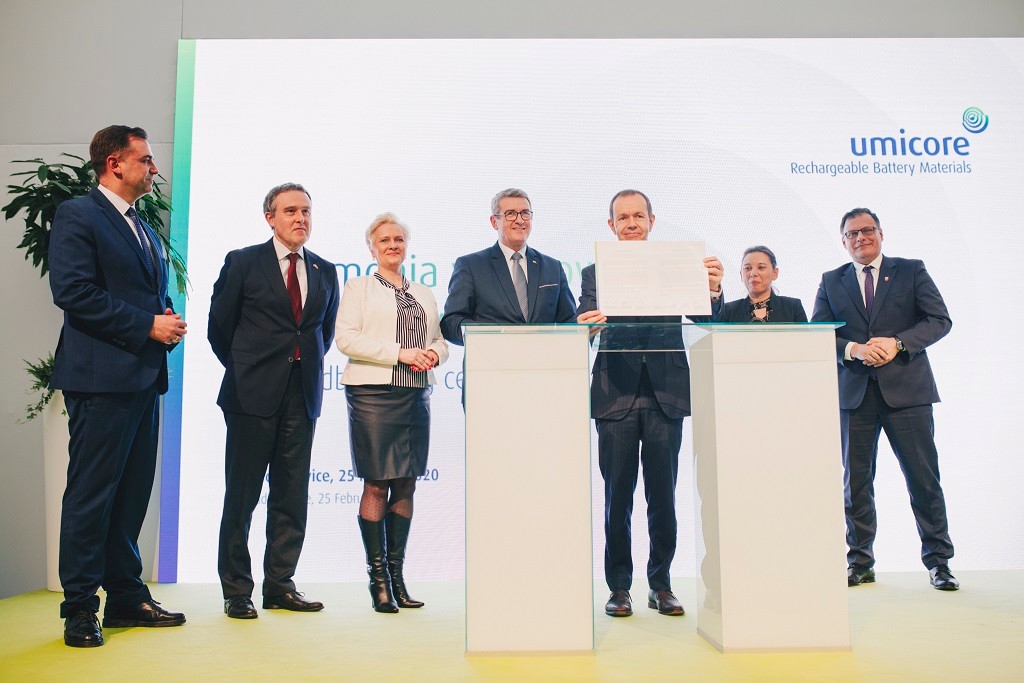 Wmurowano kamień węgielny pod budowę zakładu Umicore