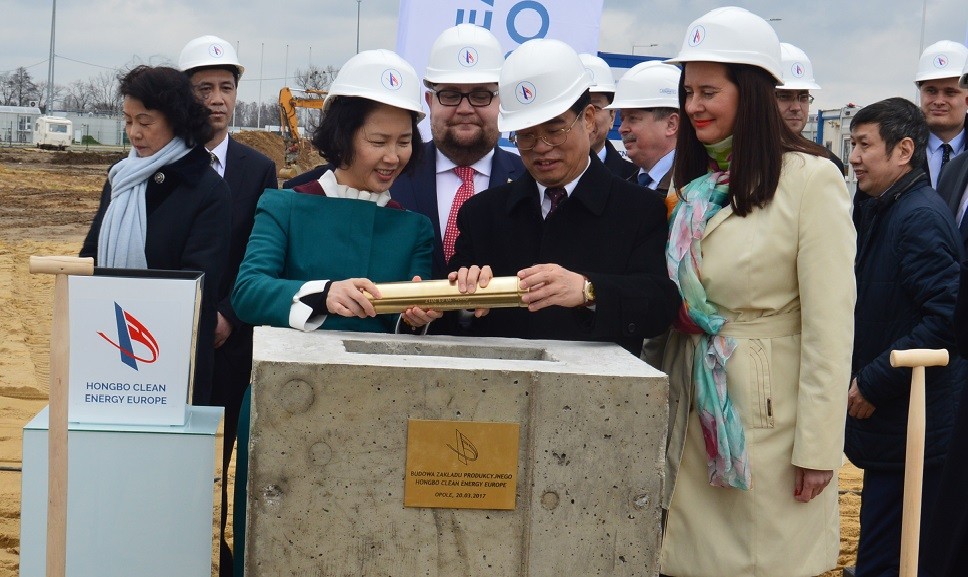 Wmurowano kamień węgielny pod fabrykę firmy Hongbo