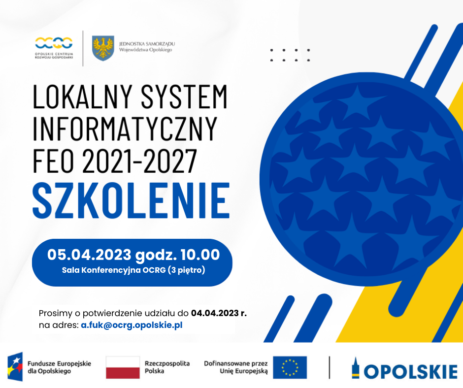 Szkolenie dla beneficjentów z Lokalnego Systemu Informatycznego FEO 2021-2027