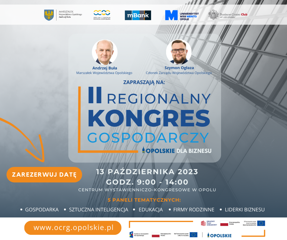 II Opolski Kongres Gospodarczy // ZAREZERWUJ DATĘ!