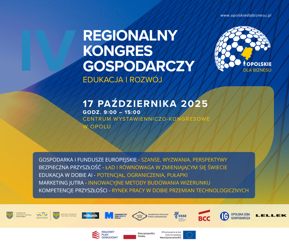 Rejestracja na IV Regionalny Kongres Gospodarczy – Edukacja i Rozwój